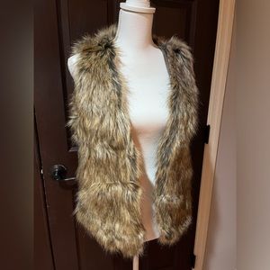 Faux fur vest